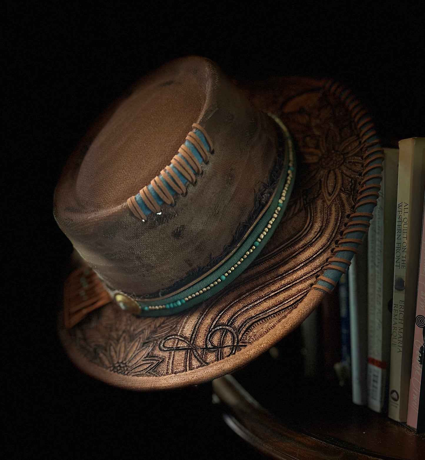 Free Hand Burned Hat