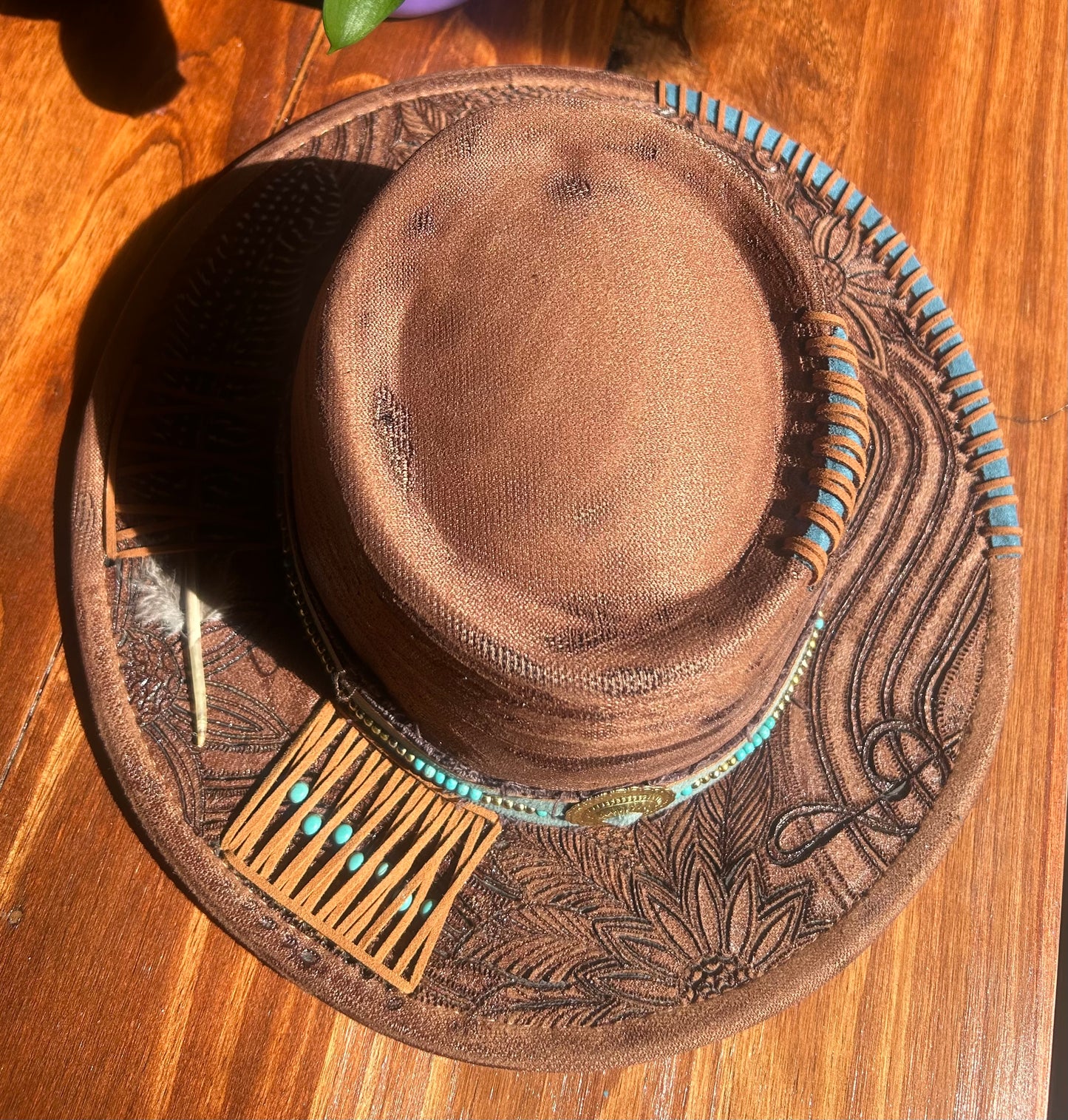 Free Hand Burned Hat