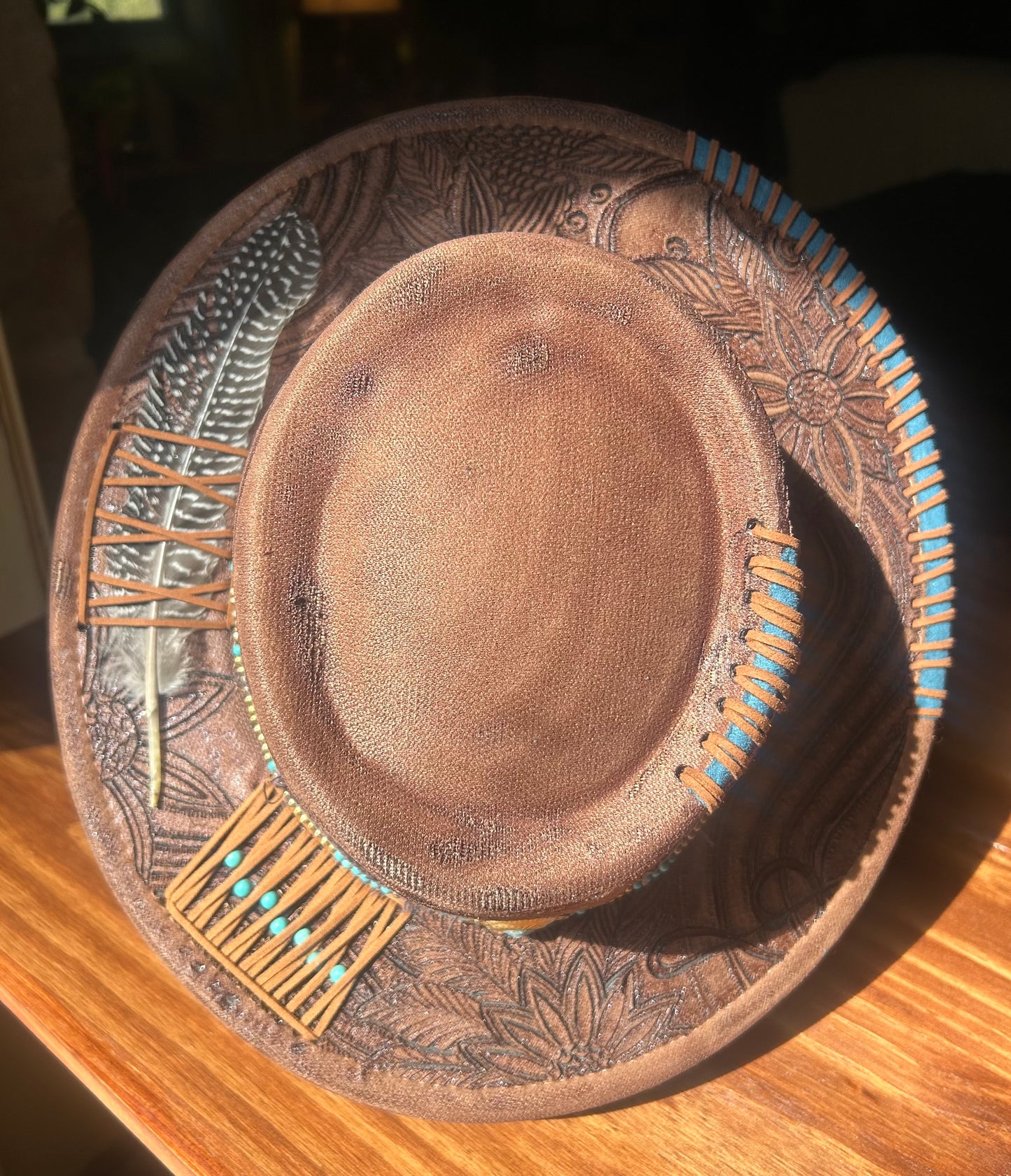 Free Hand Burned Hat